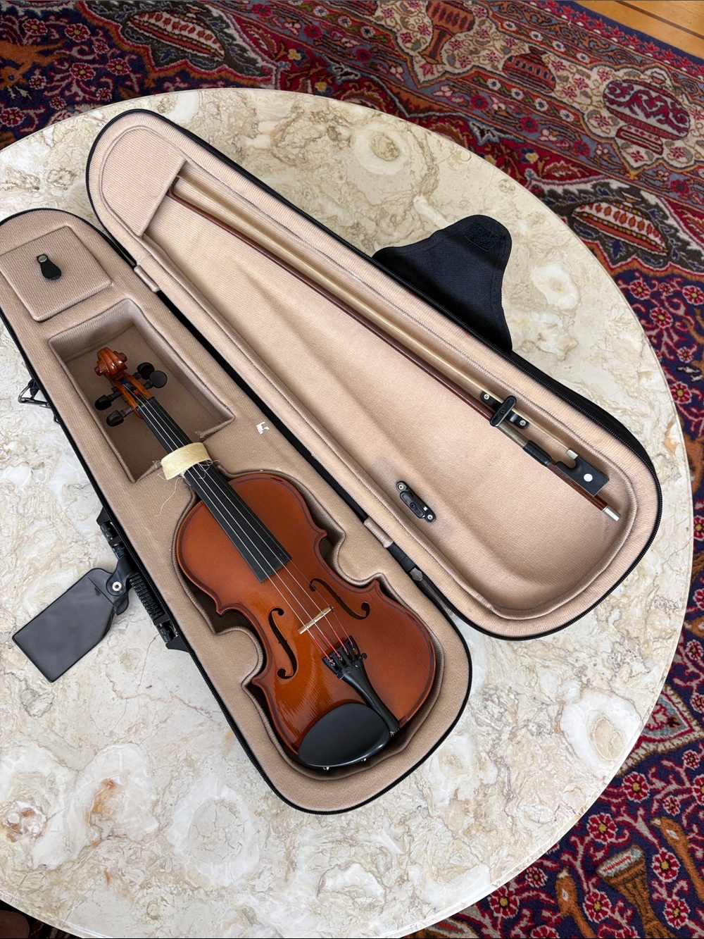 Palatino 1/4 Size Student Violín / Fiddle Outfit w/ Bow & Case